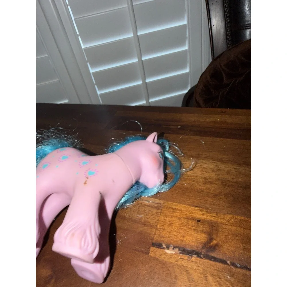 Vintage My Little Pony G1 Daddy  Bright Blue Hair Hasbro 1987 Toy